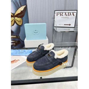 Prada suede loafers 36-42 shearling insole  Shoes