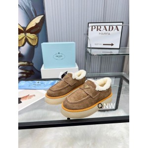 Prada suede loafers 36-42 shearling insole  Shoes