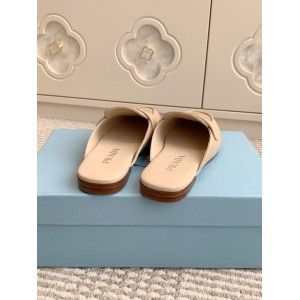 Prada half slipper leather  Shoes