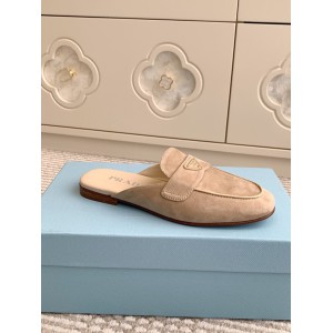 Prada half slipper leather  Shoes