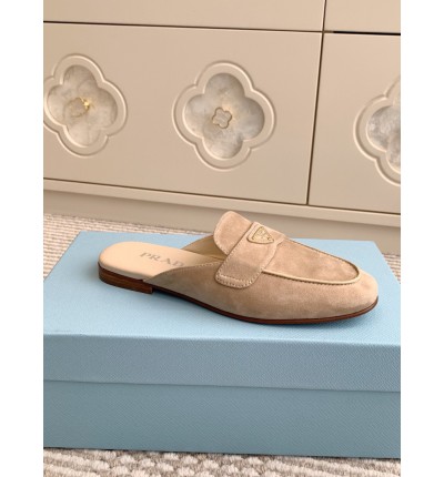 Prada half slipper leather 