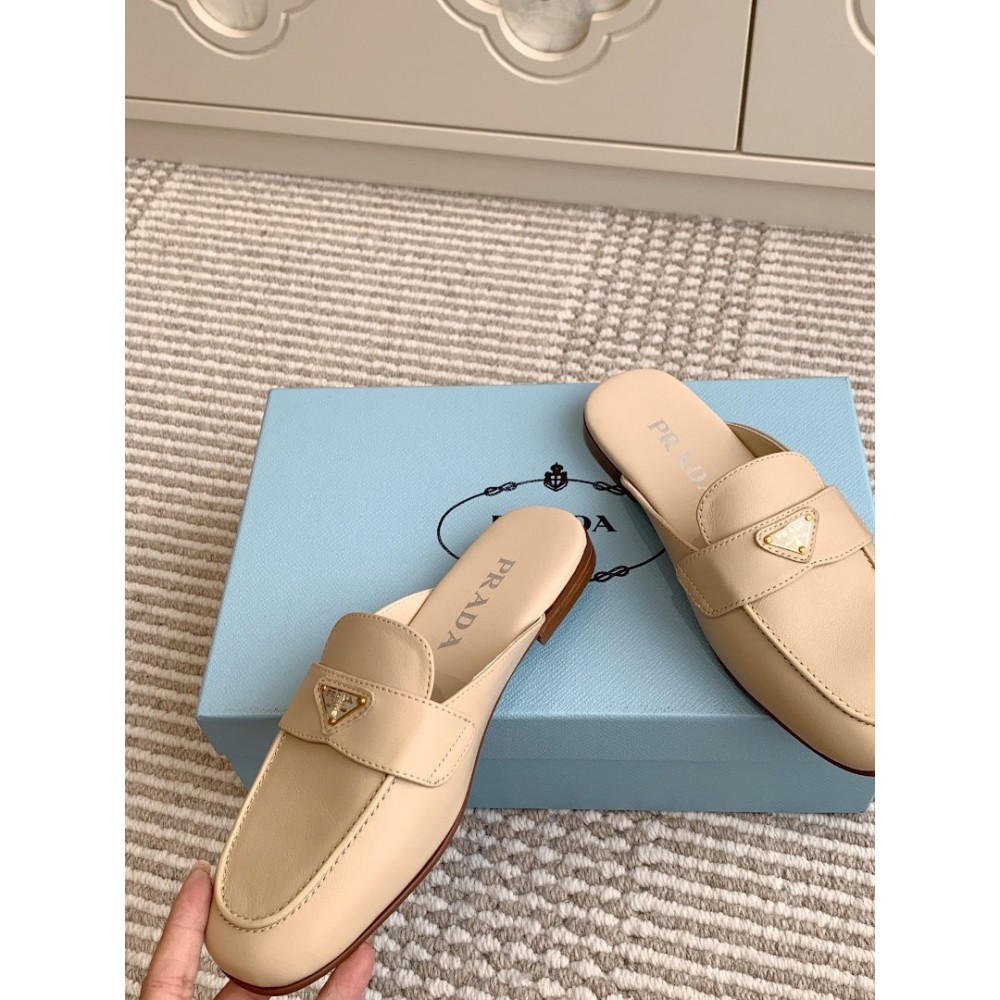 Prada half slipper leather  Shoes