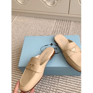 Prada half slipper leather  Shoes