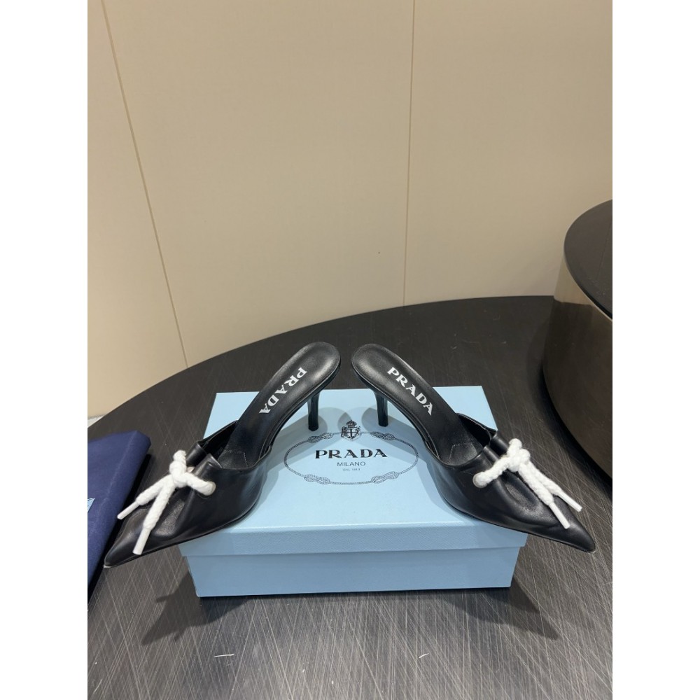 Prada slingback pumps with cord details 35-42 8.5cm Shoes