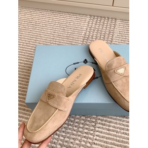 Prada half slipper leather  Shoes