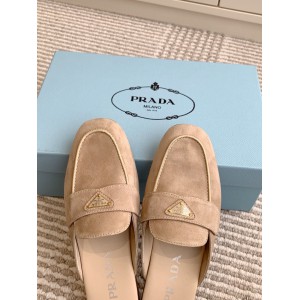 Prada half slipper leather  Shoes