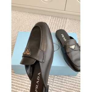 Prada half slipper leather  Shoes