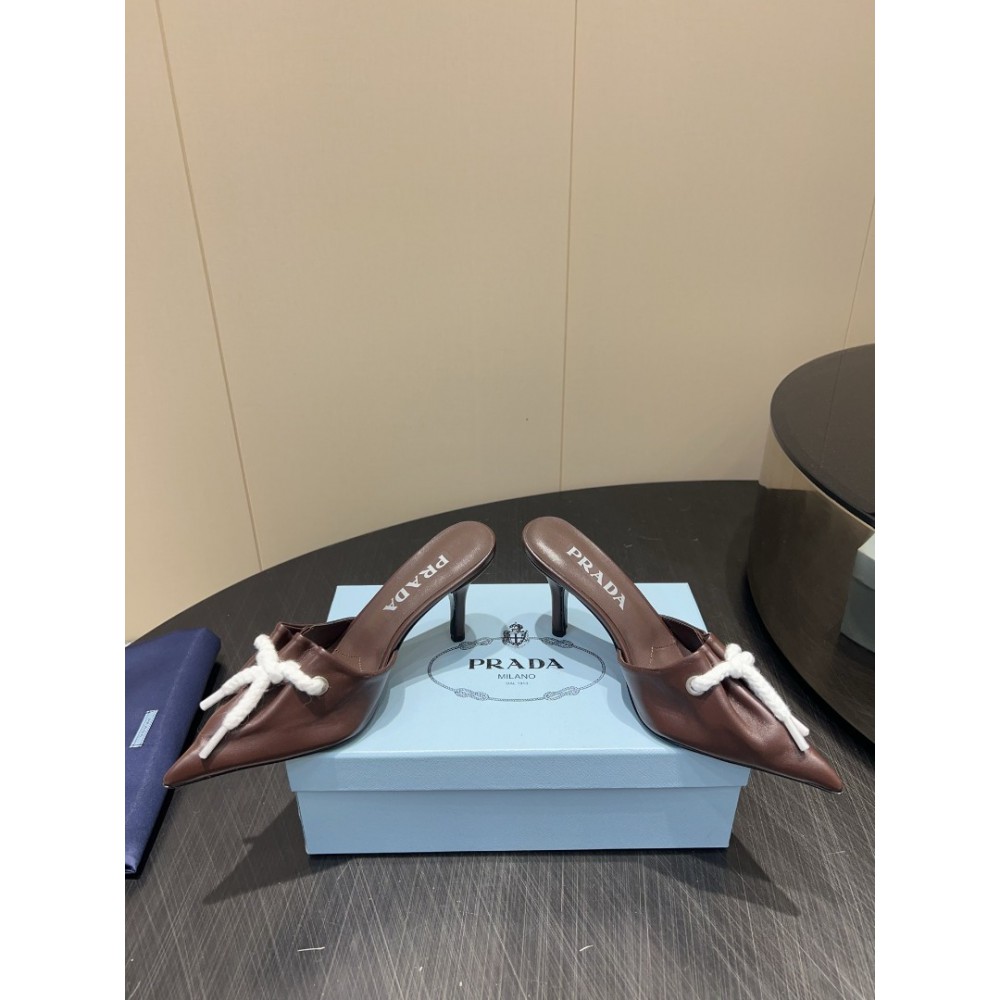 Prada slingback pumps with cord details 35-42 8.5cm Shoes