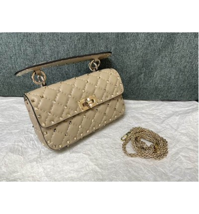 Valentino Rockstud Spike leather bag 20x6x12cm