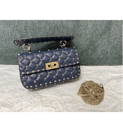 Valentino Rockstud Spike leather bag 20x6x12cm
