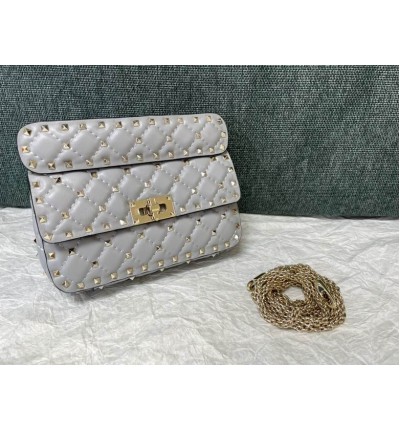 Valentino Rockstud Spike leather bag 20x6x12cm