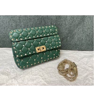 Valentino Rockstud Spike leather bag 20x6x12cm