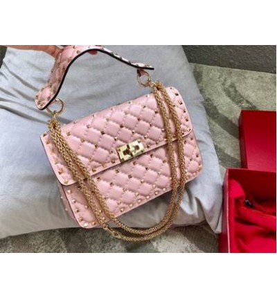 Valentino Rockstud Spike leather bag 24x17x8.5cm