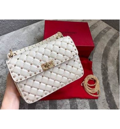Valentino Rockstud Spike leather bag 24x17x8.5cm