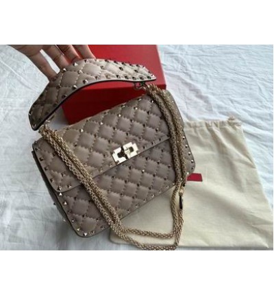 Valentino Rockstud Spike leather bag 24x17x8.5cm