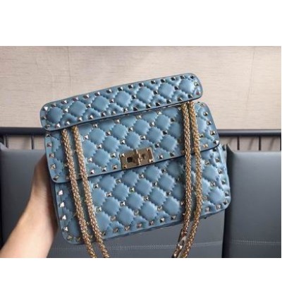 Valentino Rockstud Spike leather bag 24x17x8.5cm