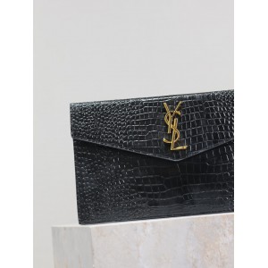 Ysl UPTOWN pouch in croc effect leather 27 x 16 x 2 CM