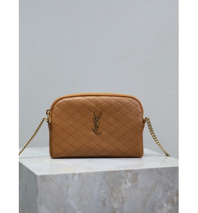 Ysl Gaby zipped pouch in quilted leather 19 x 11 x 3 cm