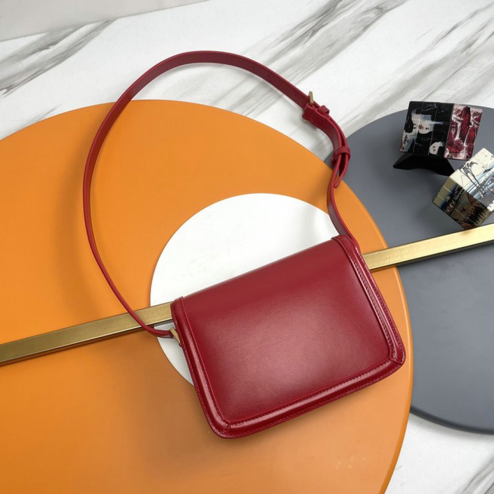 Ysl solferino 19x13cm dark red  Bags