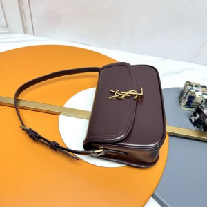 Ysl solferino box bag 24.5×15×8.5cm burgundy Bags