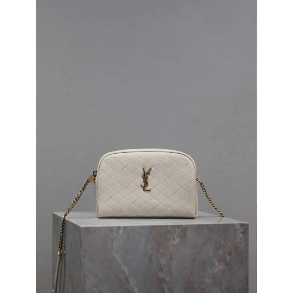 Ysl Gaby zipped pouch in quilted leather 19 x 11 x 3 cm Bags