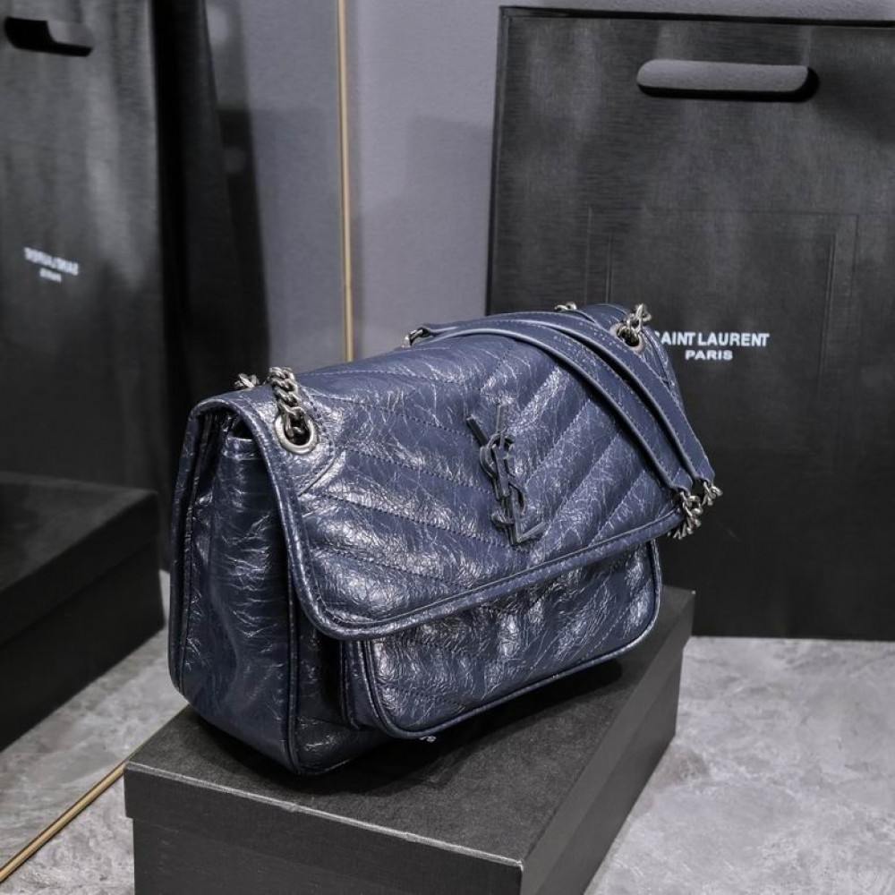 Ysl niki bag vintage leather 28x20cm Bags