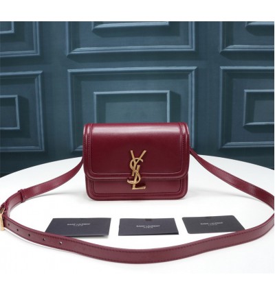 Ysl solferino bag 19x13cm burgundy 