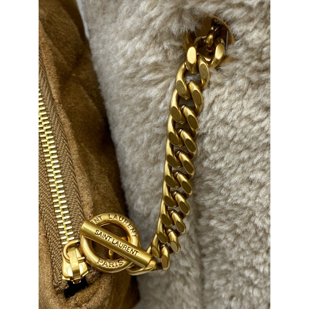 Ysl Icare extra large embellished shearling tote  Bags