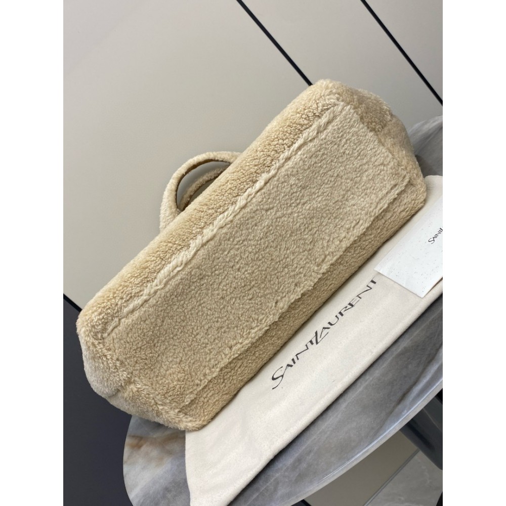 Ysl Icare extra large embellished shearling tote  Bags