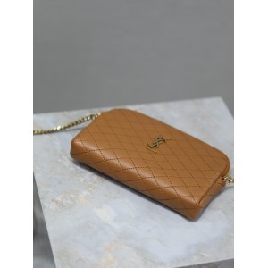 Ysl Gaby zipped pouch in quilted patent leather 19 x 11 x 3 cm Bags