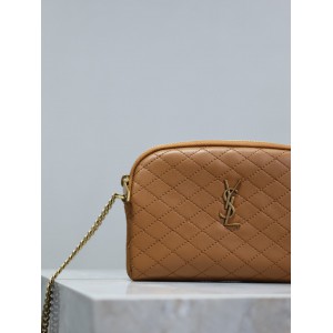 Ysl Gaby zipped pouch in quilted patent leather 19 x 11 x 3 cm Bags