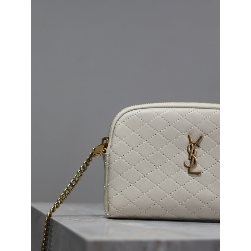 Ysl Gaby zipped pouch in quilted leather 19 x 11 x 3 cm Bags
