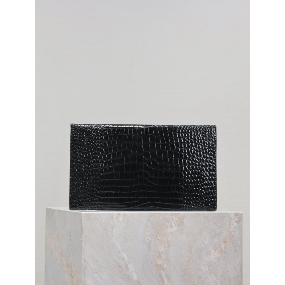 Ysl UPTOWN pouch in croc effect leather 27 x 16 x 2 CM