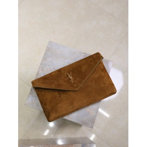 Ysl Cassandre Large envelope pouch suede 29.5x18x4.5cm Bags