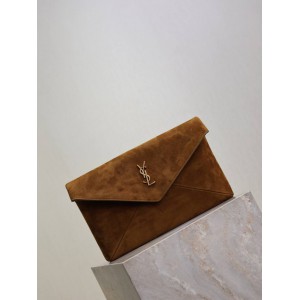 Ysl Cassandre Large envelope pouch suede 29.5x18x4.5cm Bags