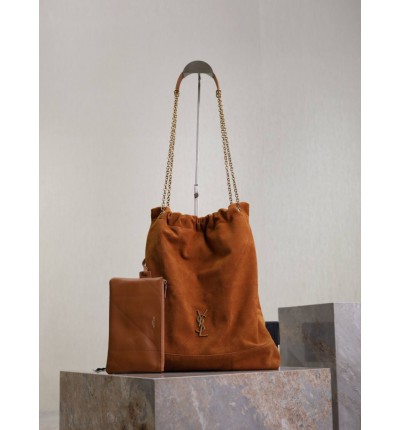 JAMIE 4.3 POCHON in suede lambskin 38 x 33 x 2 cm