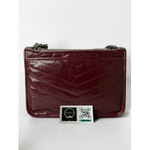 Ysl niki bag vintage leather 28x20cm bordeaux Bags