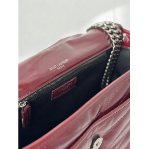 Ysl niki bag vintage leather 28x20cm bordeaux Bags