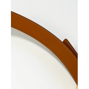 Ysl belt  LA 66 buckle 3cm leather 100% brown