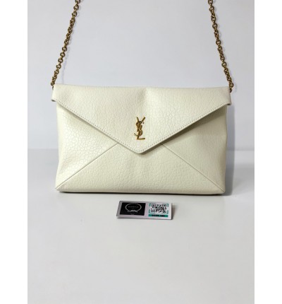 Ysl CASSANDRE pouch on chain in lambskin 