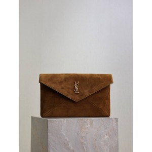 Ysl Cassandre Large envelope pouch suede 29.5x18x4.5cm Bags