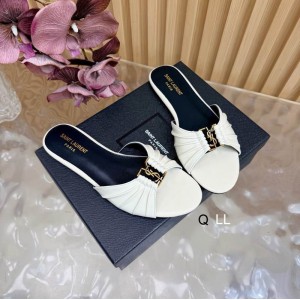 Ysl Babylone slides in smooth leather 36-42 Shoes