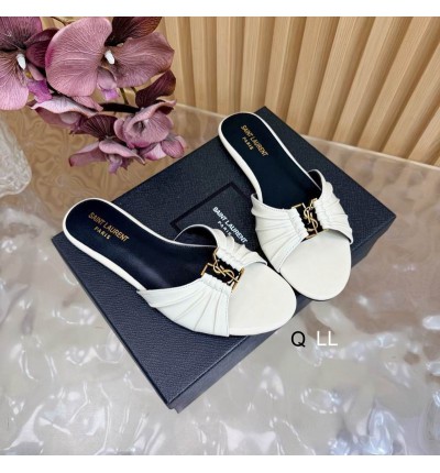 Ysl Babylone slides in smooth leather 36-42