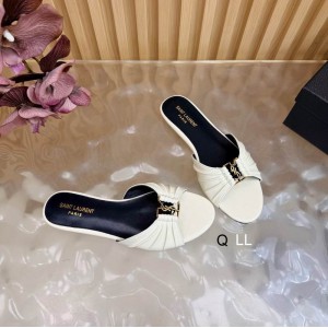 Ysl Babylone slides in smooth leather 36-42 Shoes