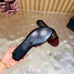 Ysl Babylone slides in smooth leather 36-42 Shoes