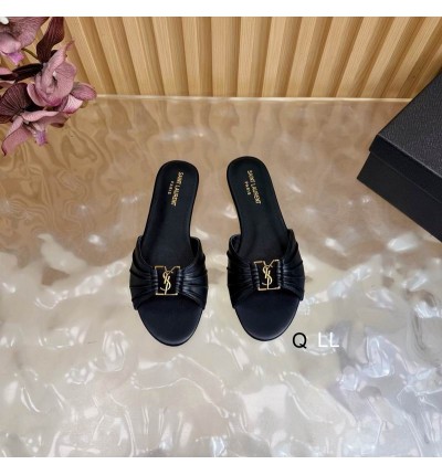Ysl Babylone slides in smooth leather 36-42