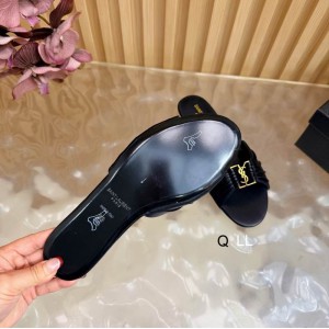 Ysl Babylone slides in smooth leather 36-42 Shoes