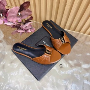 Ysl Babylone slides in smooth leather 36-42 Shoes