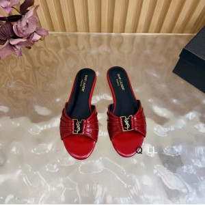 Ysl Babylone slides in smooth leather 36-42 Shoes