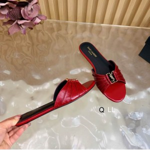 Ysl Babylone slides in smooth leather 36-42 Shoes